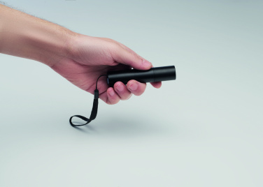 Logotrade kampanjprodukter bild: Uppladdningsbar ficklampa i alumin